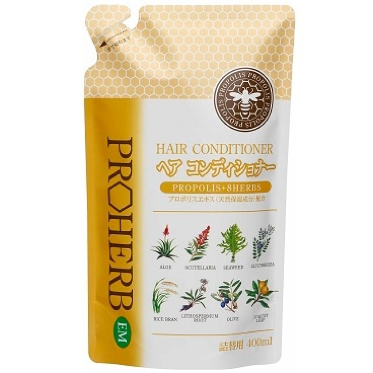 FOREVER ヘアコンディショナー 500ml×1 詰め替え450ml×2 プロハーブ EM ヘアコンディショナー（詰替え） 400ml - 美甘養蜂園